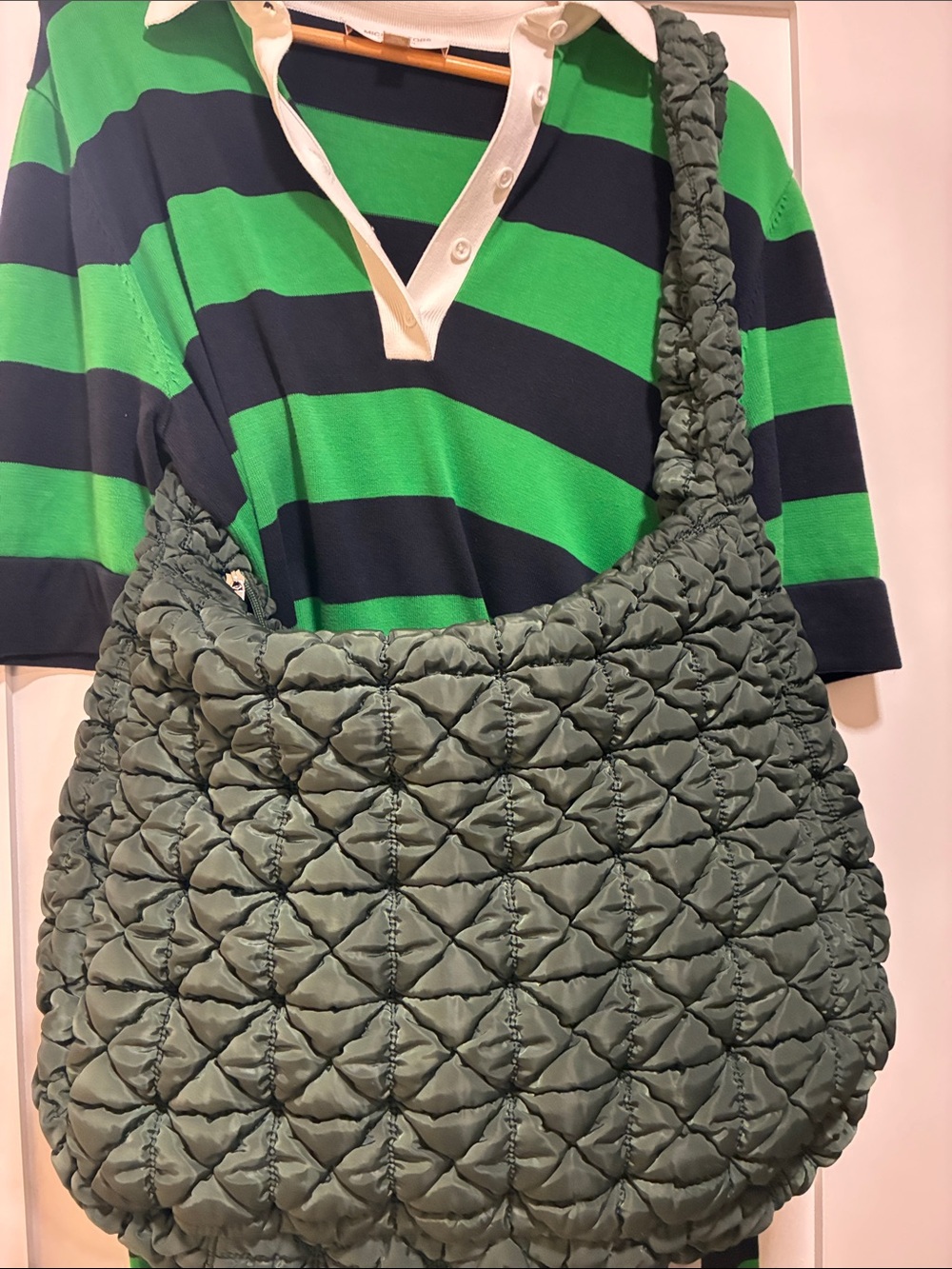 WILD FABLE | Hunter Green Quilt Bag